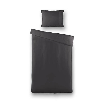 Presence Dekbedovertrek Egyptisch Katoen - Uni - Donker Grijs