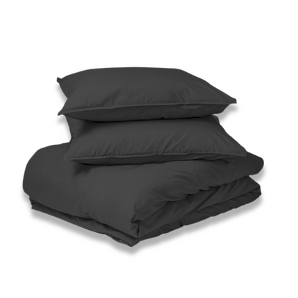 Presence Dekbedovertrek Egyptisch Katoen - Uni - Donker Grijs