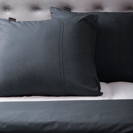Presence Dekbedovertrek Egyptisch Katoen - Uni - Donker Grijs