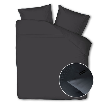 Presence Dekbedovertrek Egyptisch Katoen - Uni - Donker Grijs