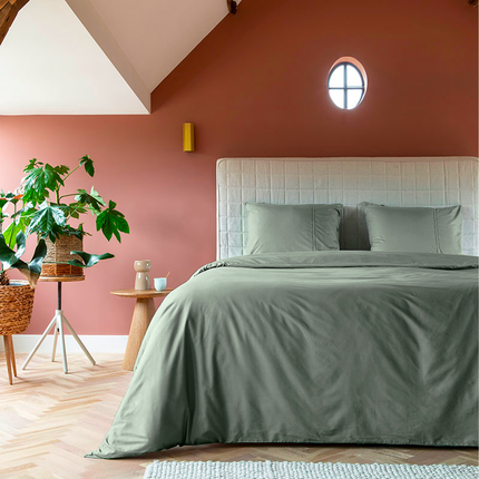 Presence Dekbedovertrek Egyptisch Katoen - Uni - Truffel