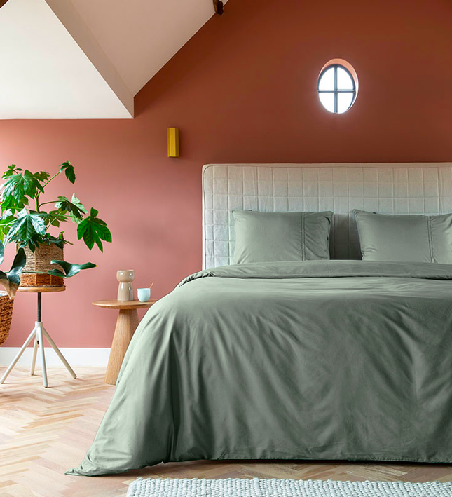 Presence Dekbedovertrek Egyptisch Katoen - Uni - Truffel