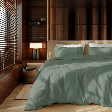 Presence Dekbedovertrek Egyptisch Katoen - Uni - Truffel