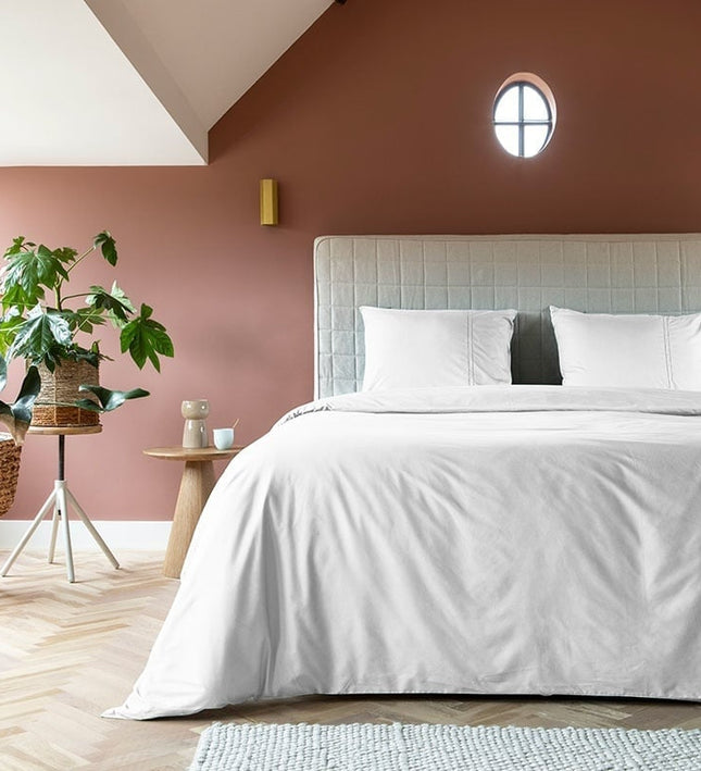 Presence Dekbedovertrek Egyptisch Katoen - Uni - Wit