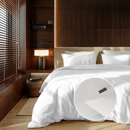 Presence Dekbedovertrek Egyptisch Katoen - Uni - Wit