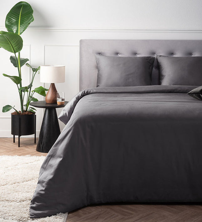 Presence Dekbedovertrek Katoen-Satijn - Luxury Satin - Antraciet