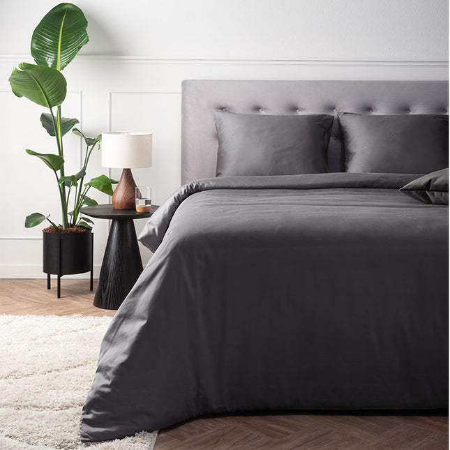 Presence Dekbedovertrek Katoen-Satijn - Luxury Satin - Antraciet