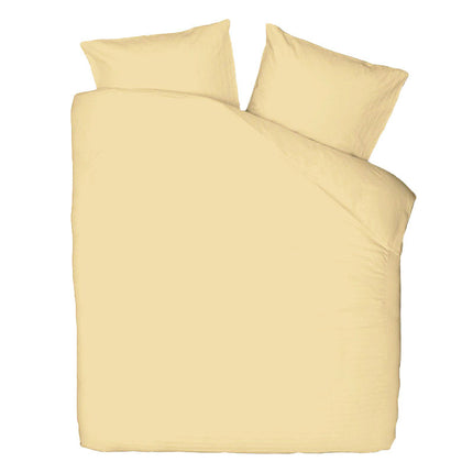 Presence Dekbedovertrek Percale-Katoen - Uni - Licht Geel