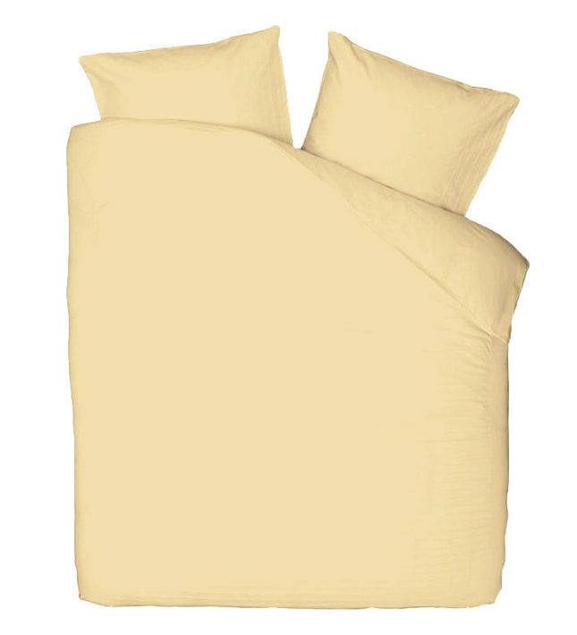 Presence Dekbedovertrek Percale-Katoen - Uni - Licht Geel