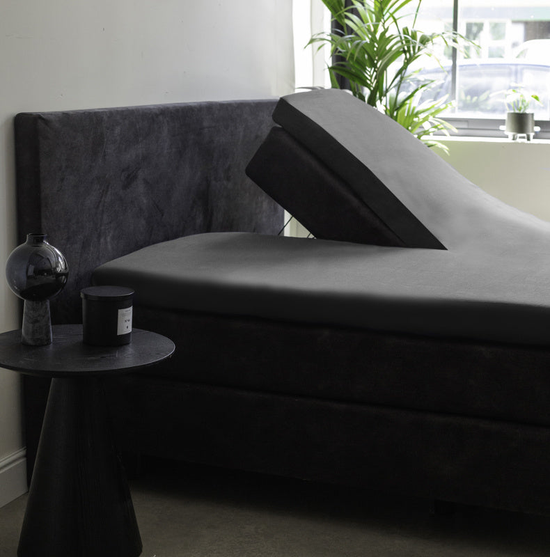 Dreamers Den hoeslaken 140cm x 220cm x 30cm, 100% Egyptisch percale katoen, geschikt voor mensen met een allergie, krimp- en kleurvast, Warm Grijs Dreamers Den hoeslaken 140cm x 220cm x 30cm, 100% Egyptisch percale katoen, geschikt voor mensen met een allergie, krimp- en kleurvast, Warm Grijs