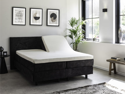 Presence Splittopper Hoeslaken - Egyptisch Katoen Stretch - Creme