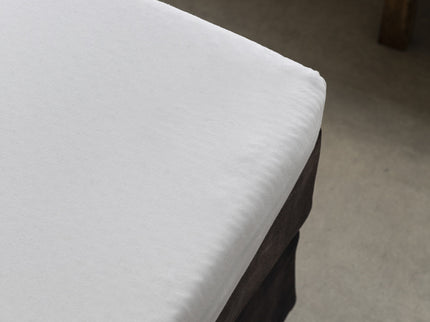 Presence Splittopper Hoeslaken - Egyptisch Katoen Stretch - Wit