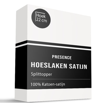 Presence Splittopper Hoeslaken - Katoen Satijn