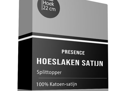 Presence Splittopper Hoeslaken - Katoen Satijn