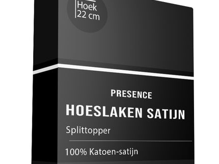 Presence Splittopper Hoeslaken - Katoen Satijn