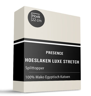 Presence Splittopper Hoeslaken - Mako Egyptisch Katoen