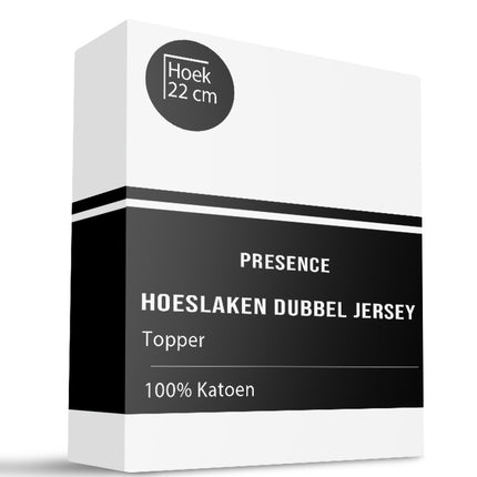 Presence Topper Hoeslaken - Katoen Dubbel Jersey