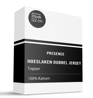 Presence Topper Hoeslaken - Katoen Dubbel Jersey