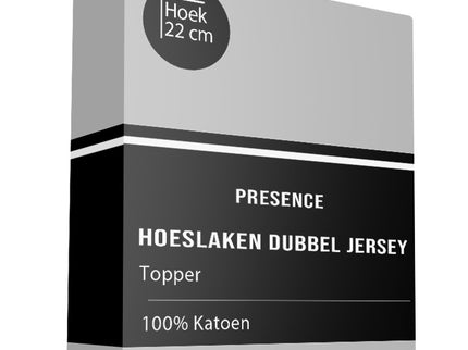 Presence Topper Hoeslaken - Katoen Dubbel Jersey