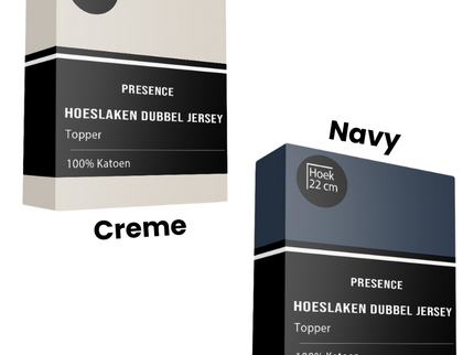 Presence Topper Hoeslaken - Katoen Dubbel Jersey