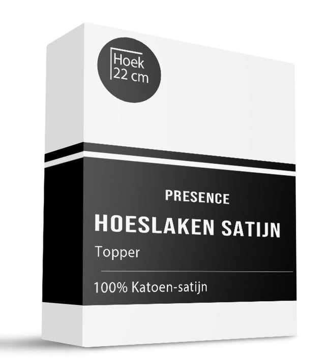 Presence Topper Hoeslaken - Katoen Satijn