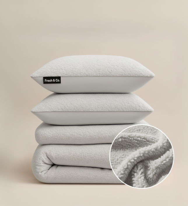 Dekbedovertrek Teddy - Lichtgrijs