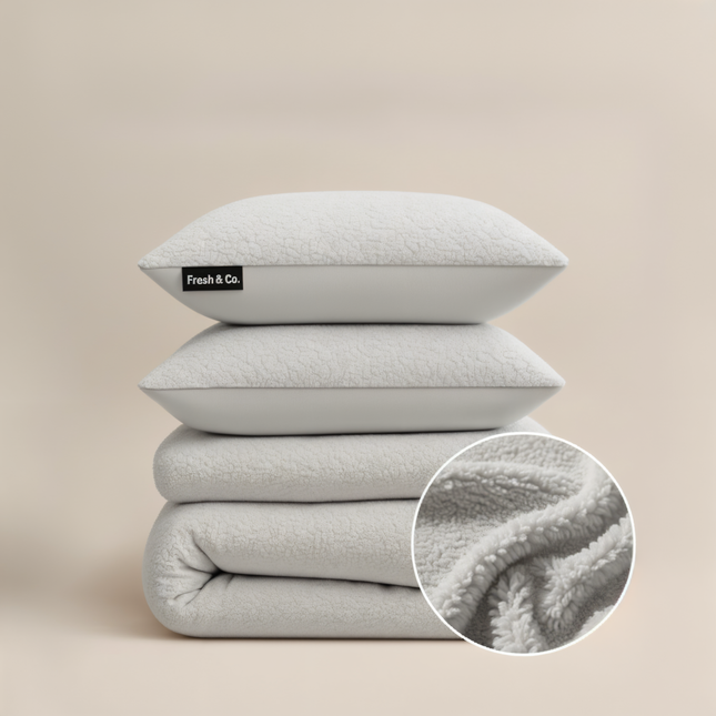 Dekbedovertrek Teddy - Lichtgrijs