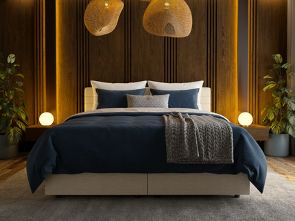 Boxspring met Opbergruimte Hotel Elegance - Beige