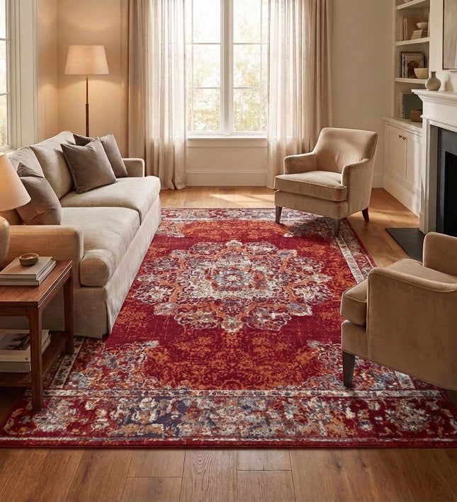 Vloerkleed Maderno - Rood