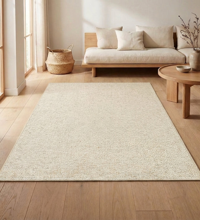 Vloerkleed Wool - Creme