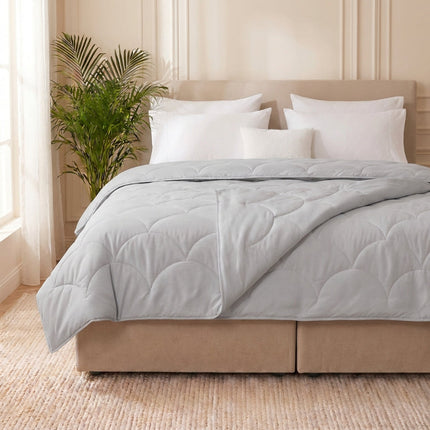 Easy Dekbed Zonder Overtrek - 4 Seizoenen - Grijs