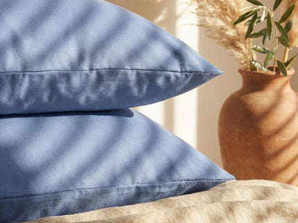 2-Pack Kussenslopen Katoen - Blauw