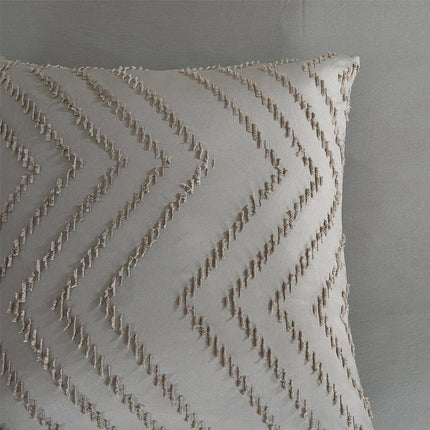 Pure Dekbedovertrek Zizag - Taupe