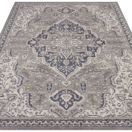 Vloerkleed Vintage Genevieve - Grijs/Crème