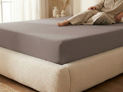 Hoeslaken - Katoen Jersey Stretch - Taupe