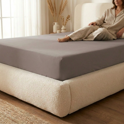Hoeslaken - Katoen Jersey Stretch - Taupe