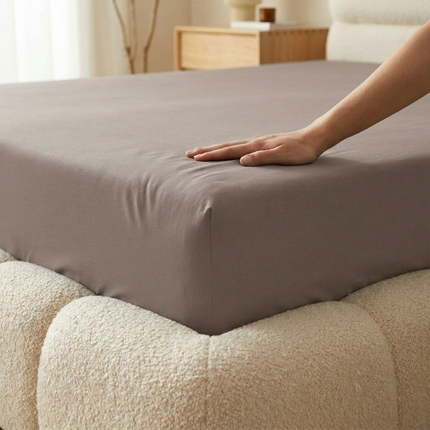 Hoeslaken - Katoen Jersey Stretch - Taupe