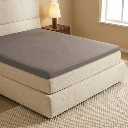 Topper Hoeslaken - Egyptisch Katoen Jersey Stretch - Taupe