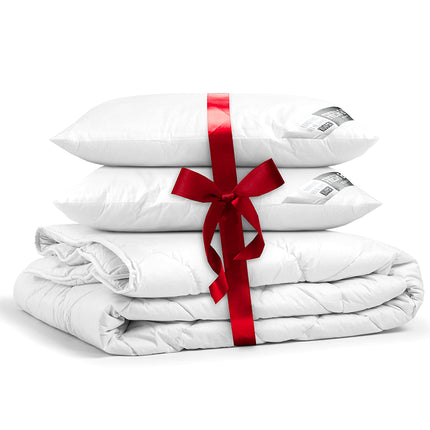 Silver Star Beddengoed pakket: 2 Hoofdkussens + All Season Dekbed - 200 x 200 cm