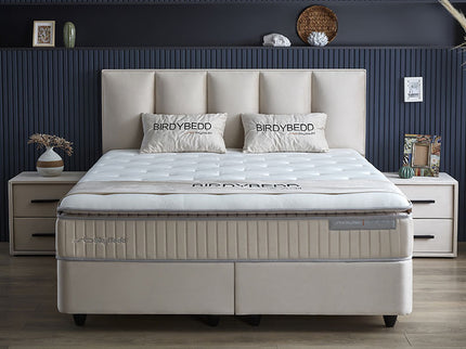 Boxspring met opbergruimte Birdybedd - Beige