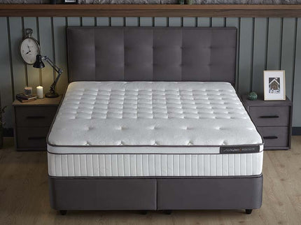 SKYBEDD Boxspring met opbergruimte Modebedd - Antraciet