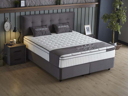 SKYBEDD Boxspring met opbergruimte Modebedd - Antraciet