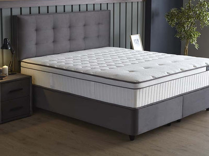 SKYBEDD Boxspring met opbergruimte Modebedd - Antraciet