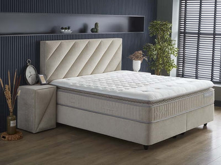 SKYBEDD Boxspring met opbergruimte - Shinebedd