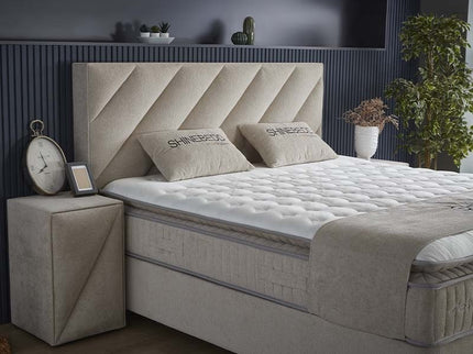 SKYBEDD Boxspring met opbergruimte - Shinebedd