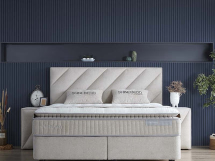 SKYBEDD Boxspring met opbergruimte - Shinebedd