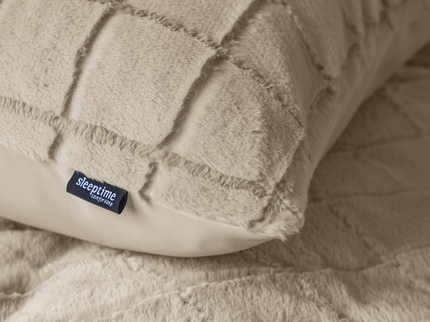 Sleeptime Dekbedovertrek Faux Fur - Check
