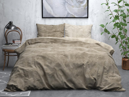 Sleeptime Dekbedovertrek Flanel Washed Cotton - 140 x 200/220 cm