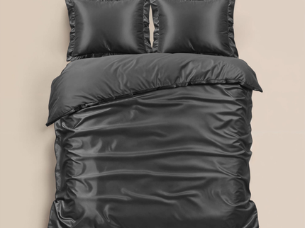 Sleeptime Dekbedovertrek Glossy - Antraciet - 140 x 200/220 cm