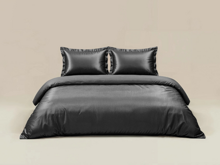 Sleeptime Dekbedovertrek Glossy - Antraciet - 140 x 200/220 cm